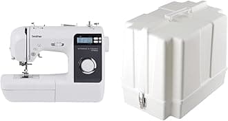 ST150HDH Sewing Machine, Strong & Tough, 50 Built-in Stitches, LCD Display, 9 Included Feet & 5300A Sewing Machine Hardcase, Off-White