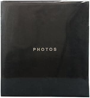 kieragrace KG Jocelyn Photo Album - Black, Holds 400 4" x 6" Photos, 6-Pack