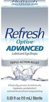 Refresh Optive Advanced Lubricant Eye Drops 0.33 fl oz