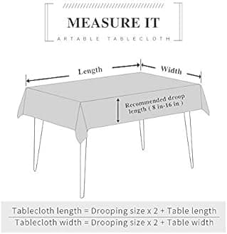 ARTABEL Cut Work Table Cloths with Lace Laser Die-Cut Exquisite Vintage Shabby Chic for Holiday Wedding Long Dinner Tables (Stone, 52 x 70 Inch)