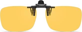 - Polarized Clip-on Flip Up Metal Clip Rimless Sunglasses for Prescription Glasses