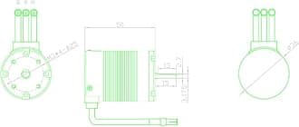 1/10 remote control model tram power equipment 3650 brushless motor motor KV3300kv4000