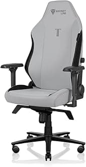 Secretlab Titan Evo Ash Gaming Chair - Reclining, Ergonomic & Heavy Duty Computer Chair with 4D Armrests, Magnetic Head Pillow & Lumbar Support - Big and Tall Up to 395 lbs - Gray - Leatherette