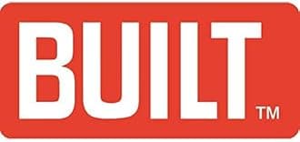 BUILT Insulated Lunch Bag with 'The Mindful' Design, Polyester, Grey/Pale Pink, 18.5 x 27 x 21 cm