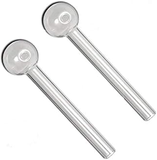 Green Apple Inc Smoking Oil Burner Glass Pipe , 5 Inch Transparent