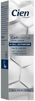 Cien - Cell Intense - Firming Facial Serum 30 ml with Hyaluronic Acid and Collagen. Cellular Activation. Prevents Aging. For All Skin Types.