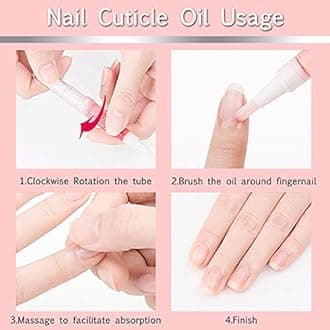 Nail Cuticle Oil Pen, Nail Oil Pen Nourishment Polish with Vitamins Moisturized Nail Oil Cuticle Pen for Dry Damaged Cuticles (14 pcs)
