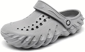 Extra Soft Men's Classic Casual Sports Clogs/Sandals with Adjustable Back Strap for Adult | Comfortable & Lightweight| Stylish & Anti-Skid| Waterproof & Everyday Use Mules for Gents/Boys