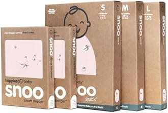 The Big Bundle 100% Organic Cotton - Includes 3 SNOO Sacks and 2 SNOO Bassinet Fitted Sheets (Rose)