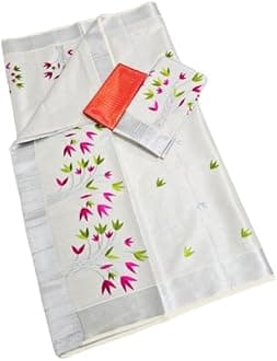 Kerala Kasavu Saree for Women, Onam Wedding Saree, Kerala Sarees for Women