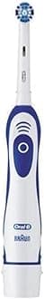 Advance Power Electric Toothbrush, 1 Toothbrush Head With Indicator Bristles, Excess Plaque Remover, Battery Powered With 2 Batteries, Blue/White