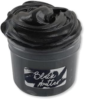 Black Butter Slime for Kids Stretchy Fluffy Non Toxic Each 200