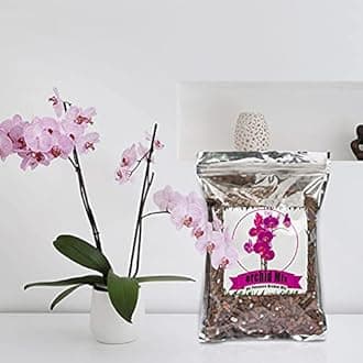 Orchid Potting Mix Orchid Bark, Mix Pine Bark and Perlite, Good Drainage and Water Retention (1 Quart)