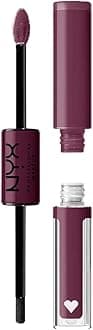 Shine Loud, Long-Lasting Liquid Lipstick with Clear Lip Gloss - Make It Work (Cool-Toned Plum)