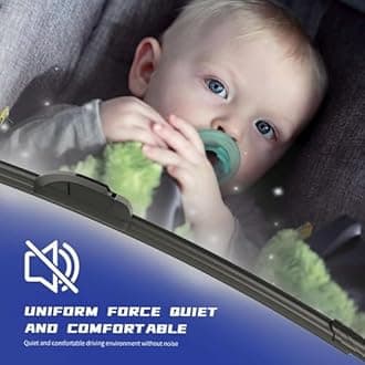 Windshield Car Wiper Blades Compatibility With Ameo (Model : 2015-2019), Ameo Wiper Blades - Set of 2Pc (D-24,P-16)