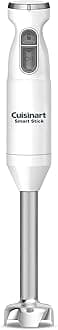 Cuisinart Hand Blender, Smart Stick 2-Speed Hand Blender- Powerful & Easy to Use Stick Immersion Blender-for-Shakes, Smoothies, Puree, Baby Food, Soups & Sauces, Stainless Steel, CSB-175P1,White