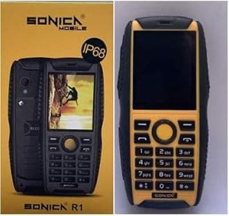SonicaLE-11 R2 IP68 Builders Phone Waterproof Shockproof Tough Rugged r1 Sim CAT (BLACK 3PACK)
