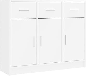vidaXL Sideboard White 91x28x75 cm Engineered Wood