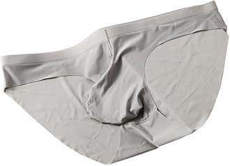 Men's Pouch Trunks Ice Silk Enhance Underwear Briefs Low-Rise Ultra-Thin Bulge Pouch Sport Underpants