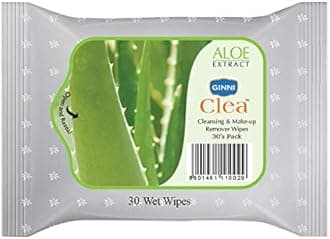 GINNI CLEA Wet Wipes, Cleansing & Makeup Remover Wipes, Wet Tissues for Face Moisturizing With Aloe Vera Goodness (90 WIpes)