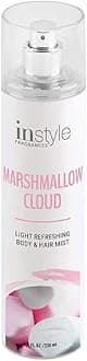 Body & Hair Mist | Marshmallow Cloud Scent | With Panthenol | CLEAN, Vegan, Paraben Free, Phthalate Free | Premium 8 Fl Oz Spray Bottle