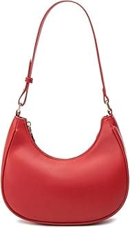 WSRYDJDL Crescent Shoulder Bags for Women Cute Hobo Tote Handbag Under the Arm Purses Mini Clutch Purse with Zipper Closure