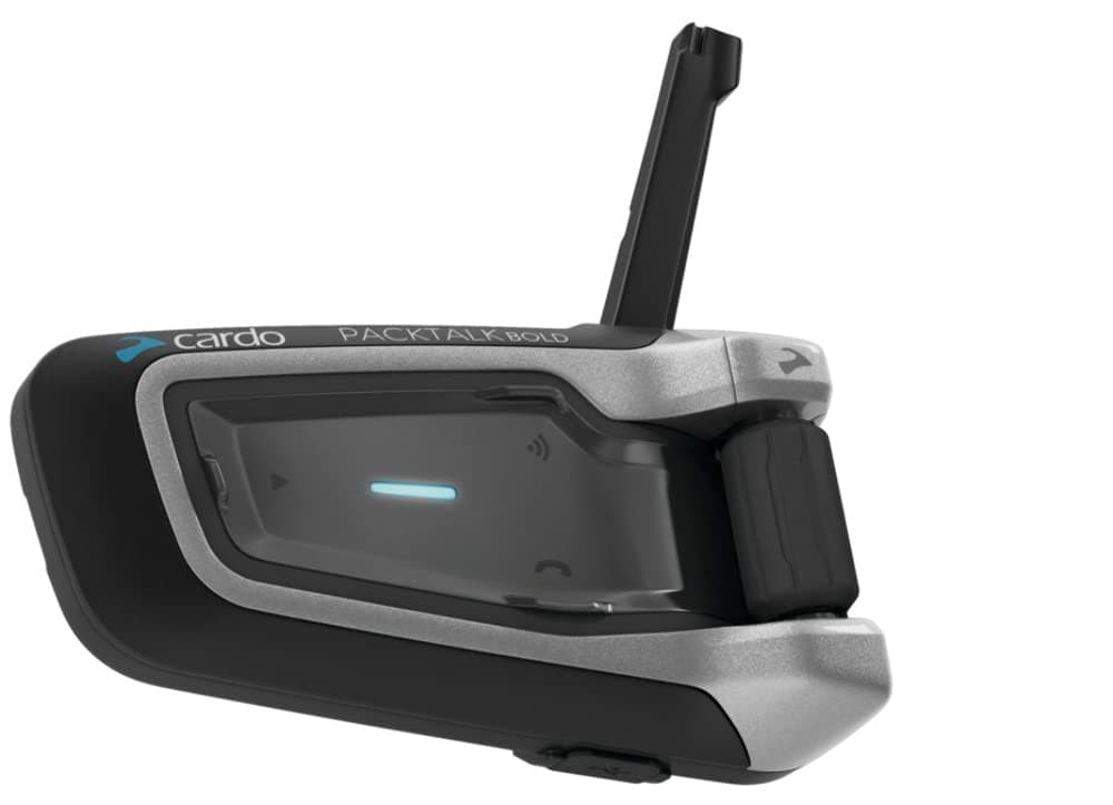 Cardo PTB00101 - PACKTALK Bold Motorcycle Bluetooth Communication System On Ear Headset - Black, Dual 2 Pack