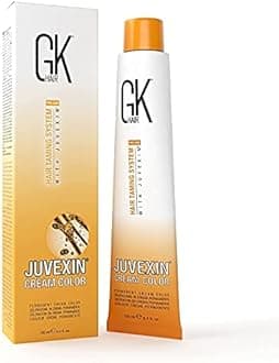 GK HAIR Global Keratin Professional Hair Color Cream Tube (3.4 Fl Oz/100ml) Nourishing & Cleansing Colors for Styling High Performance Long Lasting Semi Permanent Natural Toner Dye