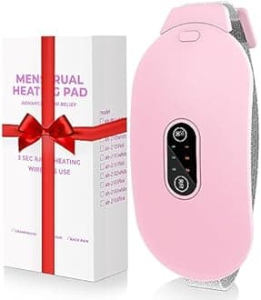 - Thermal Pads for Cramps, Period Cramp Massager, Wireless Portable Heating Pad with 6 Heat Levels & 6 Massage Modes, Heating Pad