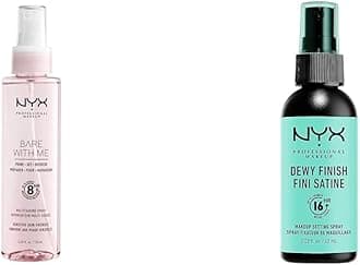 Bare With Me Multitasking Primer & Setting Spray & Makeup Setting Spray - Dewy Finish, Long-Lasting Vegan Formula (Packaging May Vary)