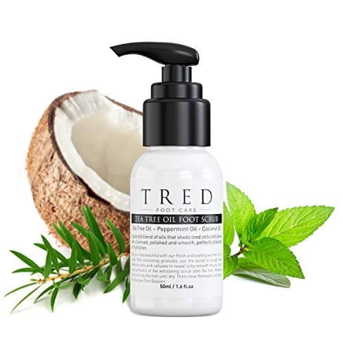 Tea Tree Oil Foot Exfoliating Scrub Bundle with Socks - Smooth and Soften Moisturising Feet by Tred