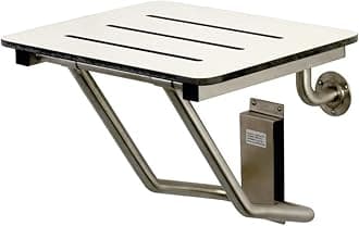 Kingston Brass KBSS1816 Adascape-Shower-Seat, Brushed Stainless Steel