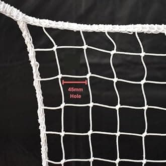 AMZ Sports Nets 2mm 36 Ply Cricket Batting Practice Net Regular Training Netting for Outdoor Backyard Ground Sports (2mm Thickness) (12FtX80Ft, Blue)