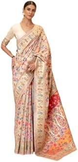 Women's S Kanjivaram Banarasi Silk Saree Kanchipuram Patola Saree