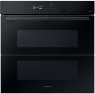 Series 5 Dual Cook Flex Smart Oven with Pyrolytic Cleaning & Air Fry, Colour: Clean Black, NV7B5750TAK