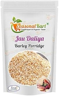 Seasonal Kart Organic Barley Daliya / Jau Dalia 200 Grams |Jau ka Daliya| Healthy Snacks| Healthy Grains | Healthy and Tasty Breakfast| Cereal for Breakfast | Diet Food for Weight Loss| Fiber Rich l 100% Natural & Vegan|