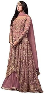 JVK Enterprise Ready to Wear Indian Pakistani Style Embroidered Koti Salwar Kameez Salwar Suit for Women