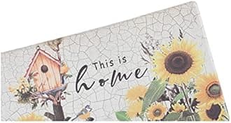 J&V TEXTILES Kitchen Runner Rugs Anti-Fatigue mats,Non Slip Waterproof Ergonomic Comfort Mat for Kitchen, Floor Home, Office, Sink, Laundry (This is Home, 18" x 30")