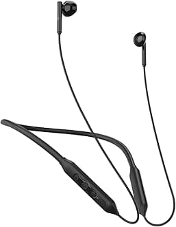 Harmonics Z5 Wireless Bluetooth Stereo Headset with 33Hrs Playtime, Double EQ Mode, 14.2 mm Dynamic Drivers, Click Action Buttons(Black)