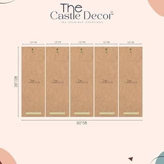 The Castle Decor Modern Horses painting with frame Big Size 36x60 Wall art for living room,Bedroom,Drawing room,Hotels-Wooden Framed-706