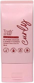 Hydro Nourish Conditioner for Curly Hair (120ml) | Enriched with Rosemary Oil, Argan Oil, Collagen, Chia Seeds & Hyaluronic Acid | Restores hair elasticity & glaze | SLS & Paraben free