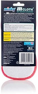 Minky Anti-Bacterial Love Heart Cleaning Pad Reusable Microfibre Cloth, Minky Pad, Kitchen Cleaner, Dual Sided Sponge, Non Scratch Sponge, Sponges