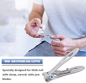 Toenail Clippers Kit for Ingrown/Thick Nail, Ingrown Toenail Tool Kit with Ingrown Toenail Clipper/Corrector, Wide Jaw Opening Nail Clipper for Thick Nail, Pedicure Tool for Seniors/Adult by DUALECO