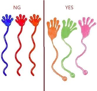 GELIO 20PCS Sticky Fingers,Kids' Party Favor Sets Fun Toys, Party Favors, Wacky Fun Stretchy Glitter Sticky Hands, Party Favors, Birthday Parties, Toys for Sensory Kids