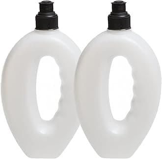 2x 500ml Handheld Workout Running Water Bottles Portable Outdoor Camping Hiking Running Sporting Bottles