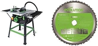 Evolution Power Tools - Project FURY5-S Multi-Purpose Table Saw, 255 mm (230V) with Multi-Purpose Carbide-Tipped Blade, 255 mm Bundle