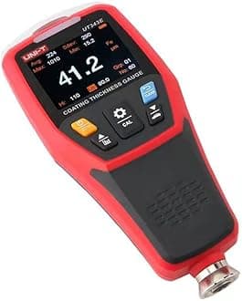 UNI-T Uni-Trend Paint Thickness Teste UT343D UT343A UT343E Digital Coating Gauge Meter Cars Paint Thickness Teste Metal Detector FE/NFE Measurement with USB Data(UT343E)