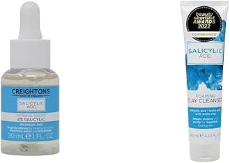 Intense Serum 2% Salicylic (30ml) - Target breakouts by helping to reduce blemishes & Foaming Clay Cleanser (125ml) - Contains Salicylic Acid & Lactic Acid