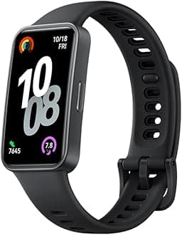 Band 10 Smartwatch with AI-Powered Fitness Monitoring, Pro-Level Sleep Analysis, Emotional Wellbeing Assistant,Streamlined Metallic Design,Fast Charging,iOS Android (Band 10, Strap Black)