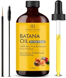 Botanic Hearth Raw Batana Oil for Hair Growth | 100% Pure & Unrefined Oil from Honduras | For Thicker, Stronger Hair - 118 ml
